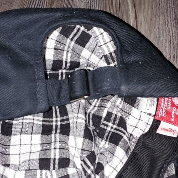 Puma black white cadet military style ladies hat NWOT - Picture 5 of 14